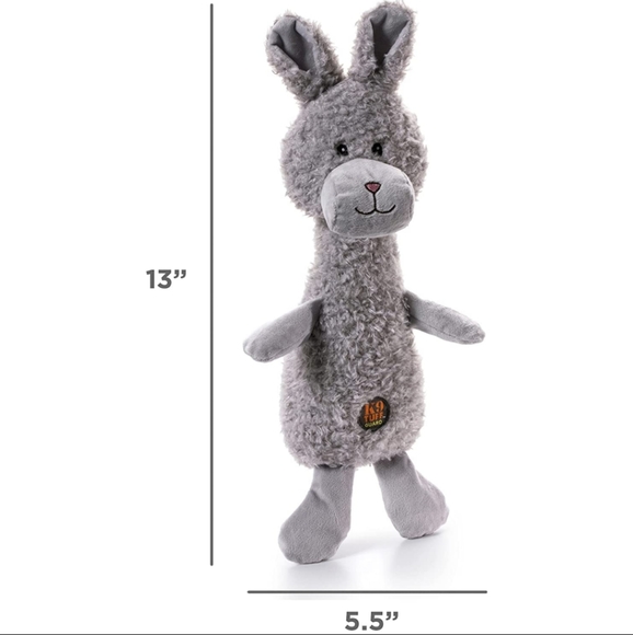 Bunny Scruffles Plush Dog Toy - Picture 4 of 7